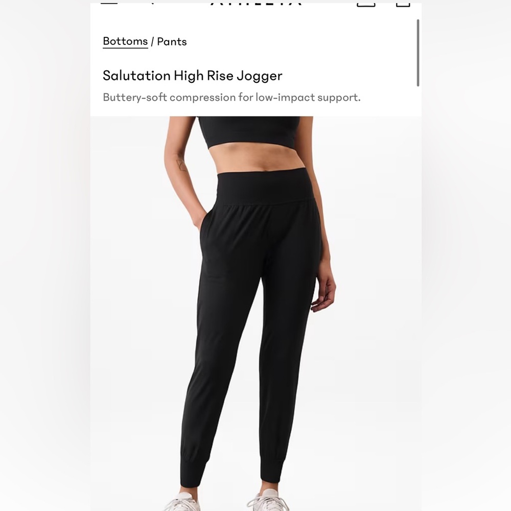 ATHLETA Salutation High Rise Jogger - Black